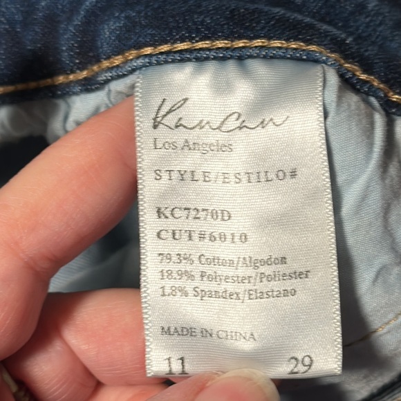 Kancan Skinny Fit Jeans with Pearls, EUC (Looks New), Size 11 (29) - Picture 5 of 12